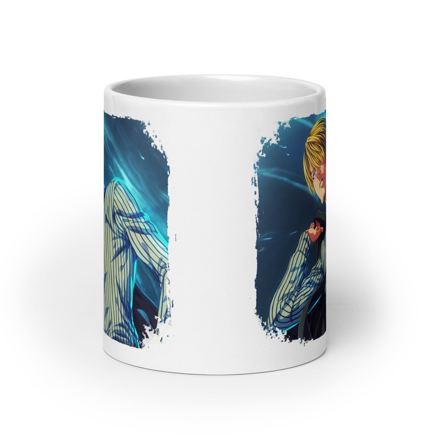 White Glossy Mug -Sanji 11