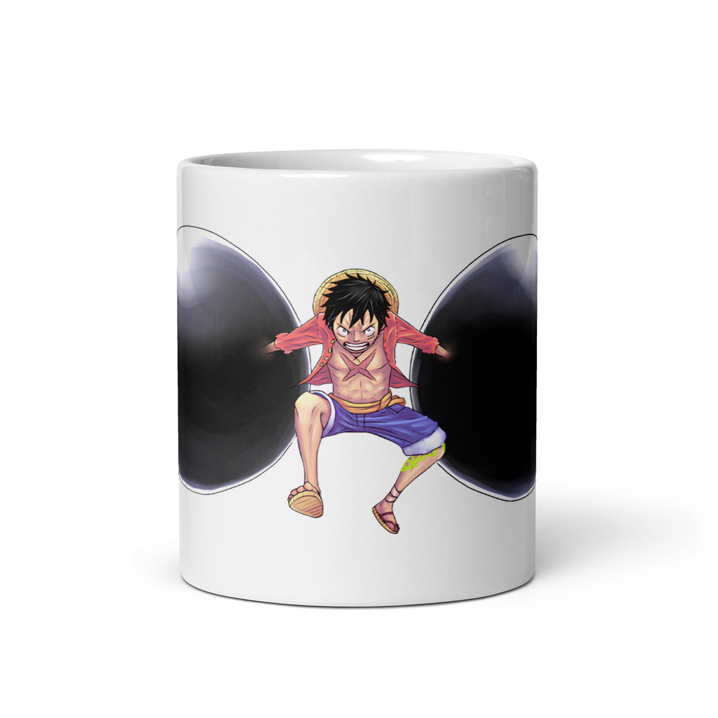 White Glossy Mug - Luffy 3