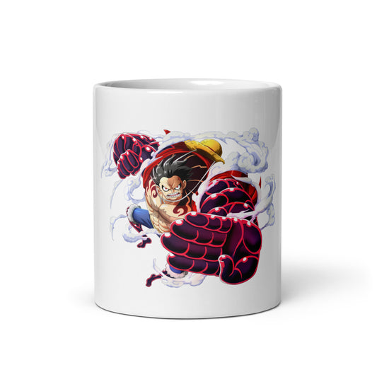 White Glossy Mug - Luffy 5