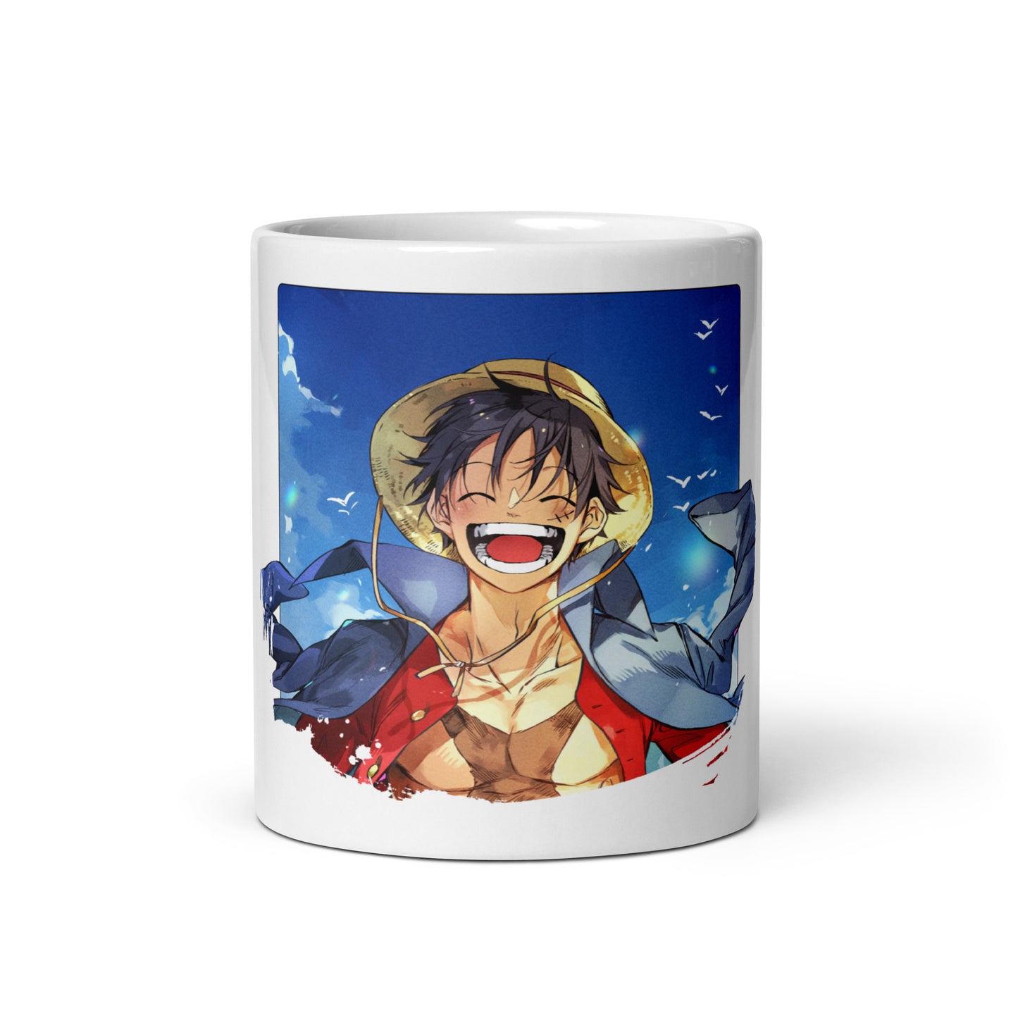 White Glossy Mug - Luffy 11