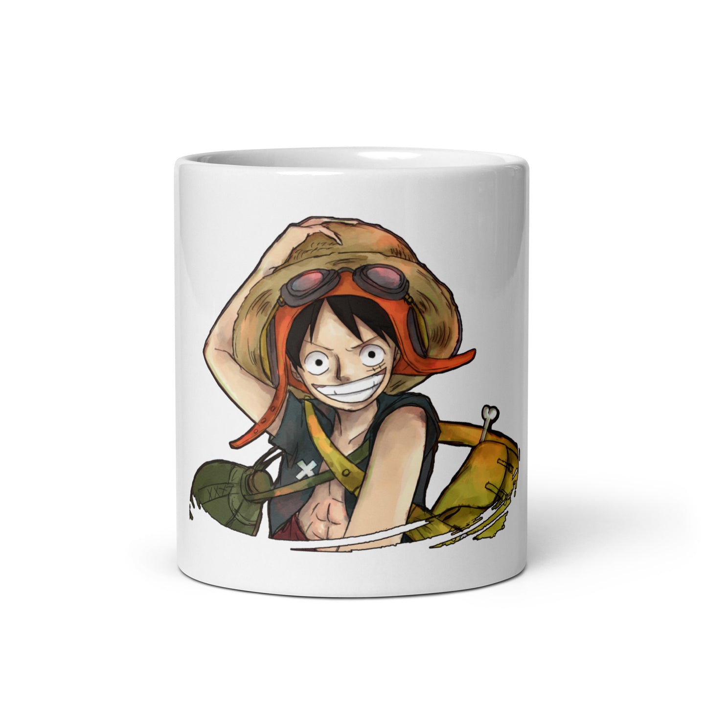 White Glossy Mug - Luffy 14