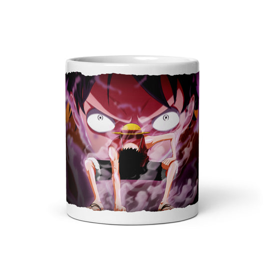 White Glossy Mug - Luffy 23