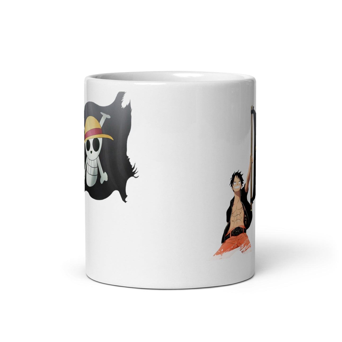 White Glossy Mug - Luffy 24