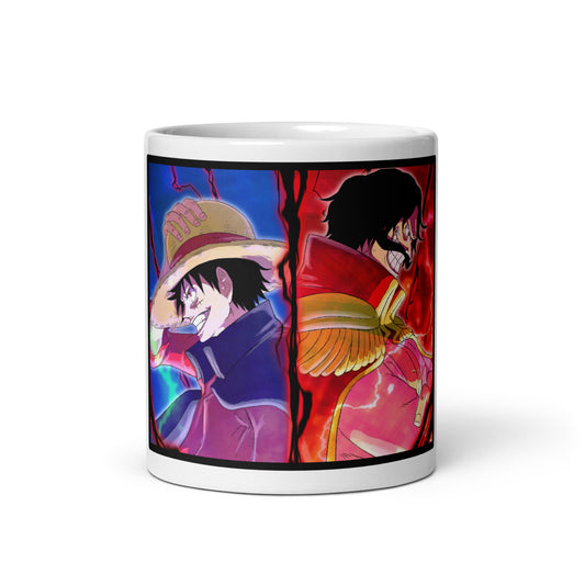 White Glossy Mug - Luffy 28