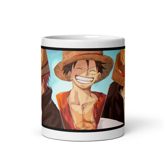 White Glossy Mug - Luffy 29