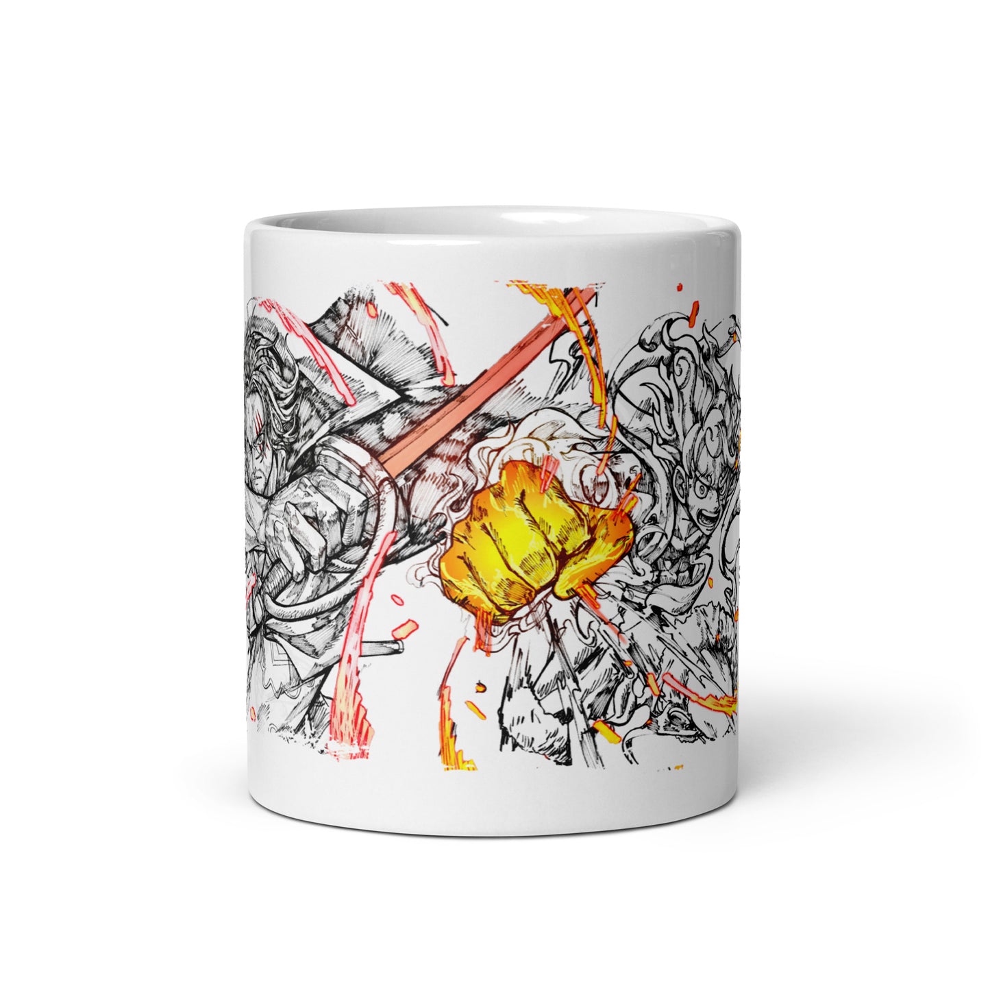 White Glossy Mug - Luffy 31