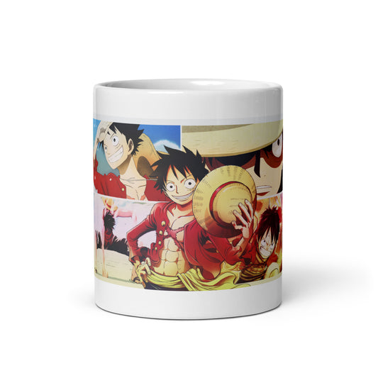 White Glossy Mug - Luffy 32