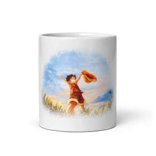 White Glossy Mug - Luffy 33