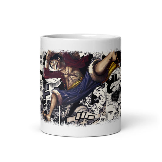 White Glossy Mug - Luffy 36