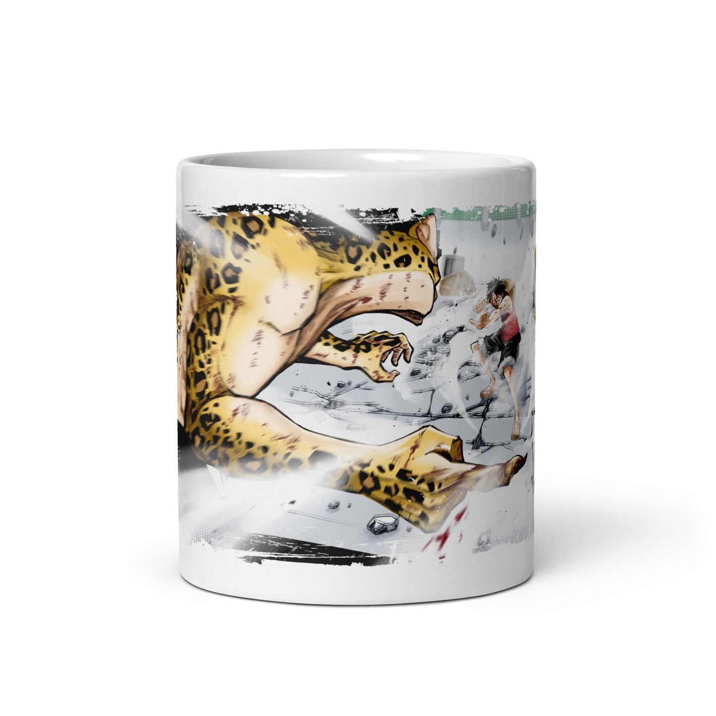 White Glossy Mug - Luffy 43