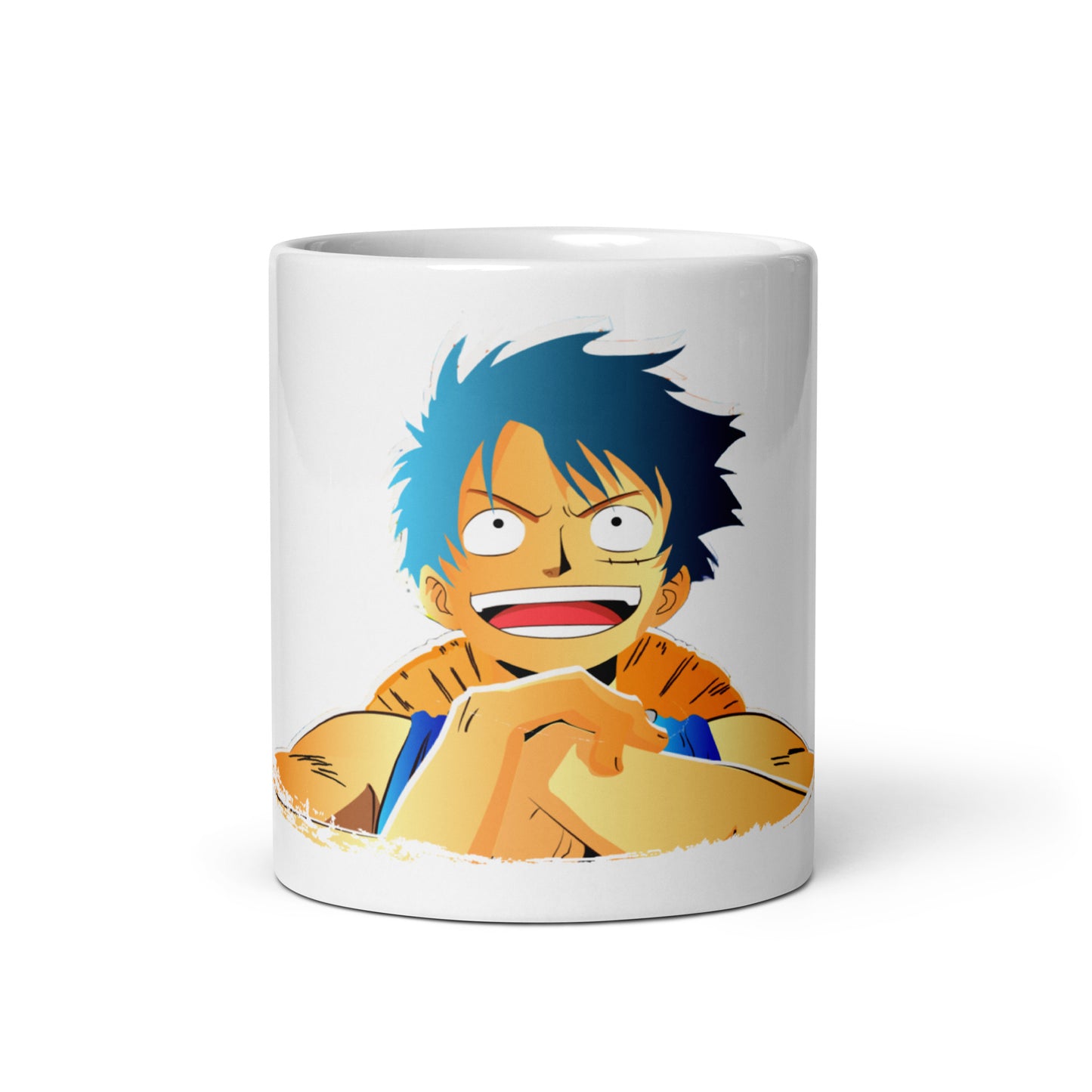 White Glossy Mug - Luffy 44