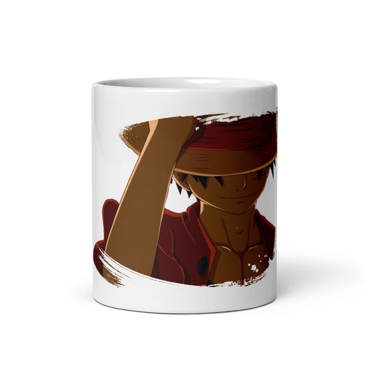 White Glossy Mug - Luffy 45