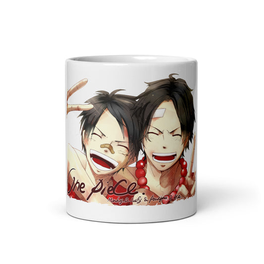 White Glossy Mug - Luffy 46