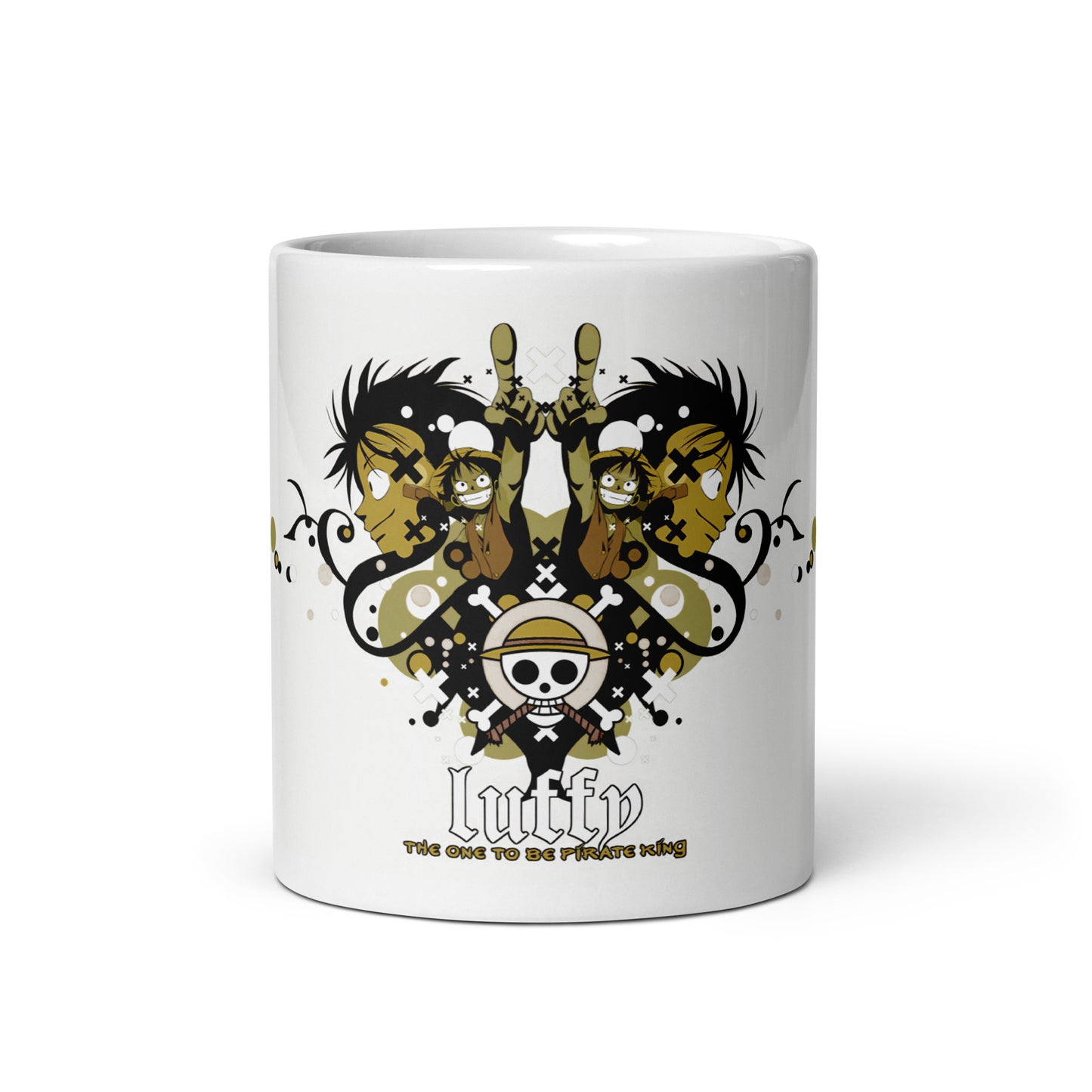 White Glossy Mug - Luffy 48