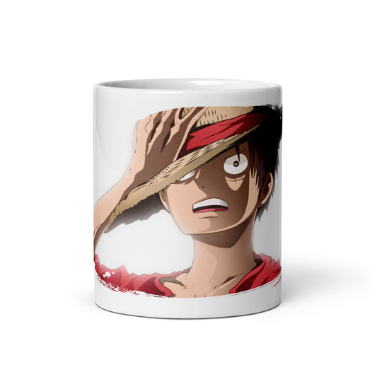 White Glossy Mug - Luffy 50