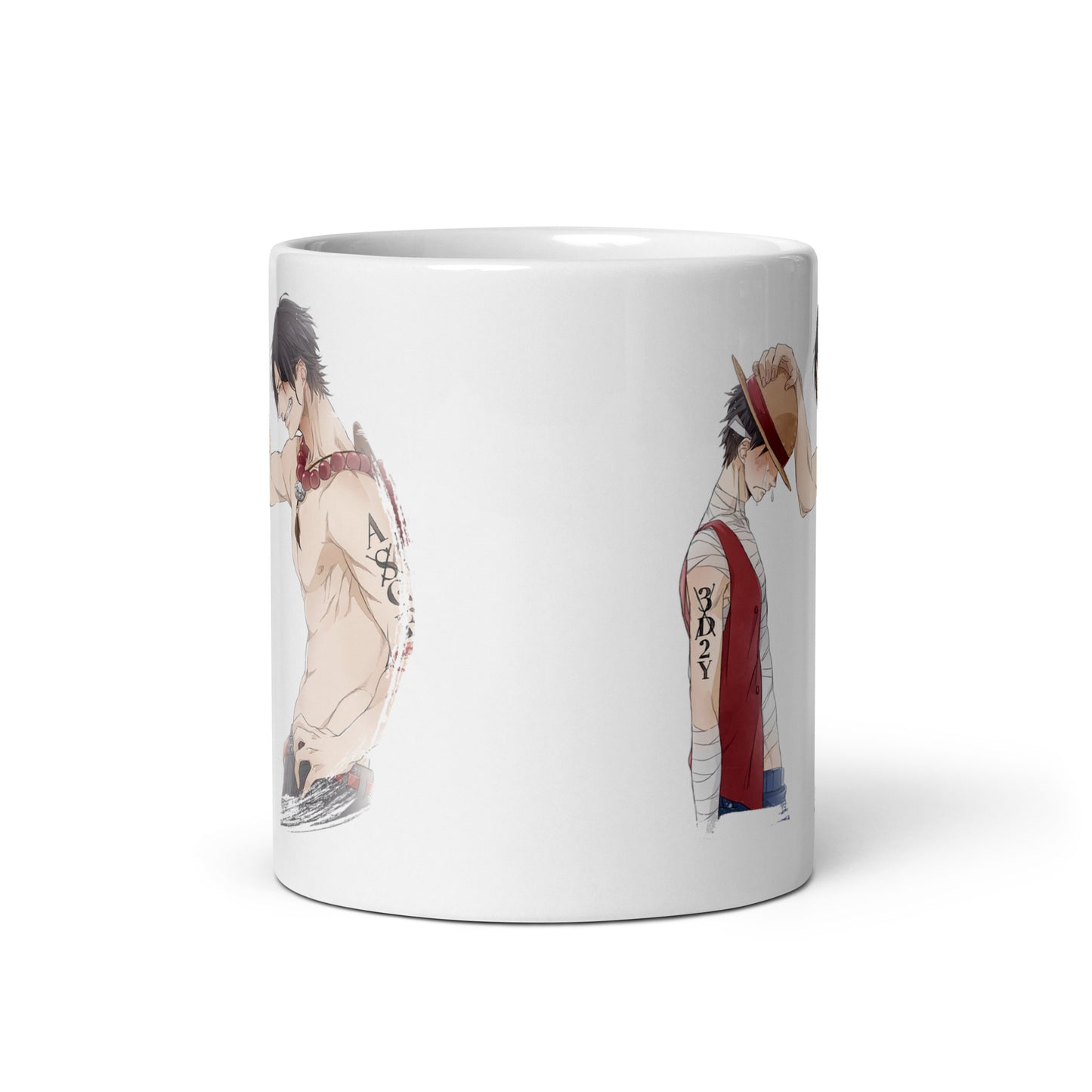 White Glossy Mug - Luffy 51