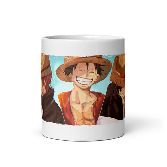 White Glossy Mug - Luffy 52