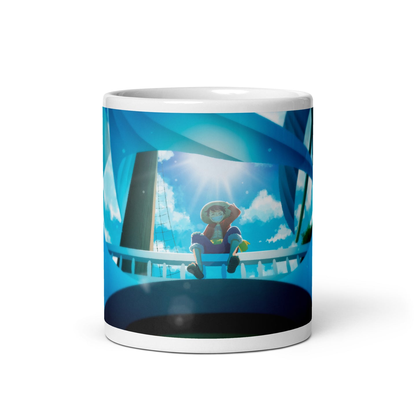 White Glossy Mug - Luffy 59