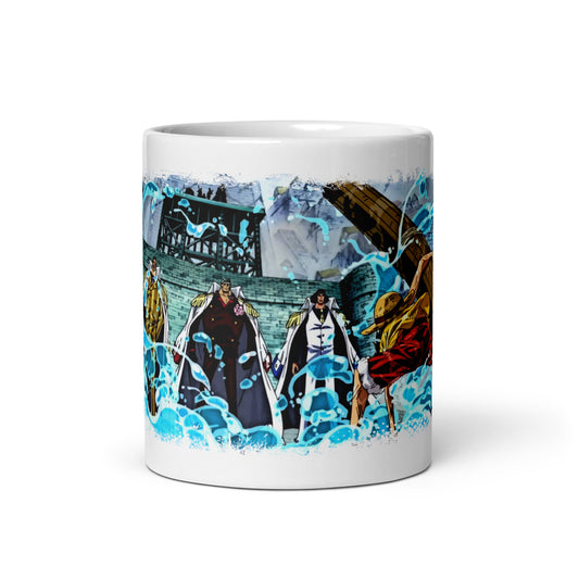 White Glossy Mug - Luffy 61