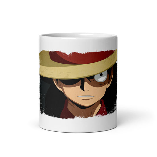 White Glossy Mug - Luffy 73