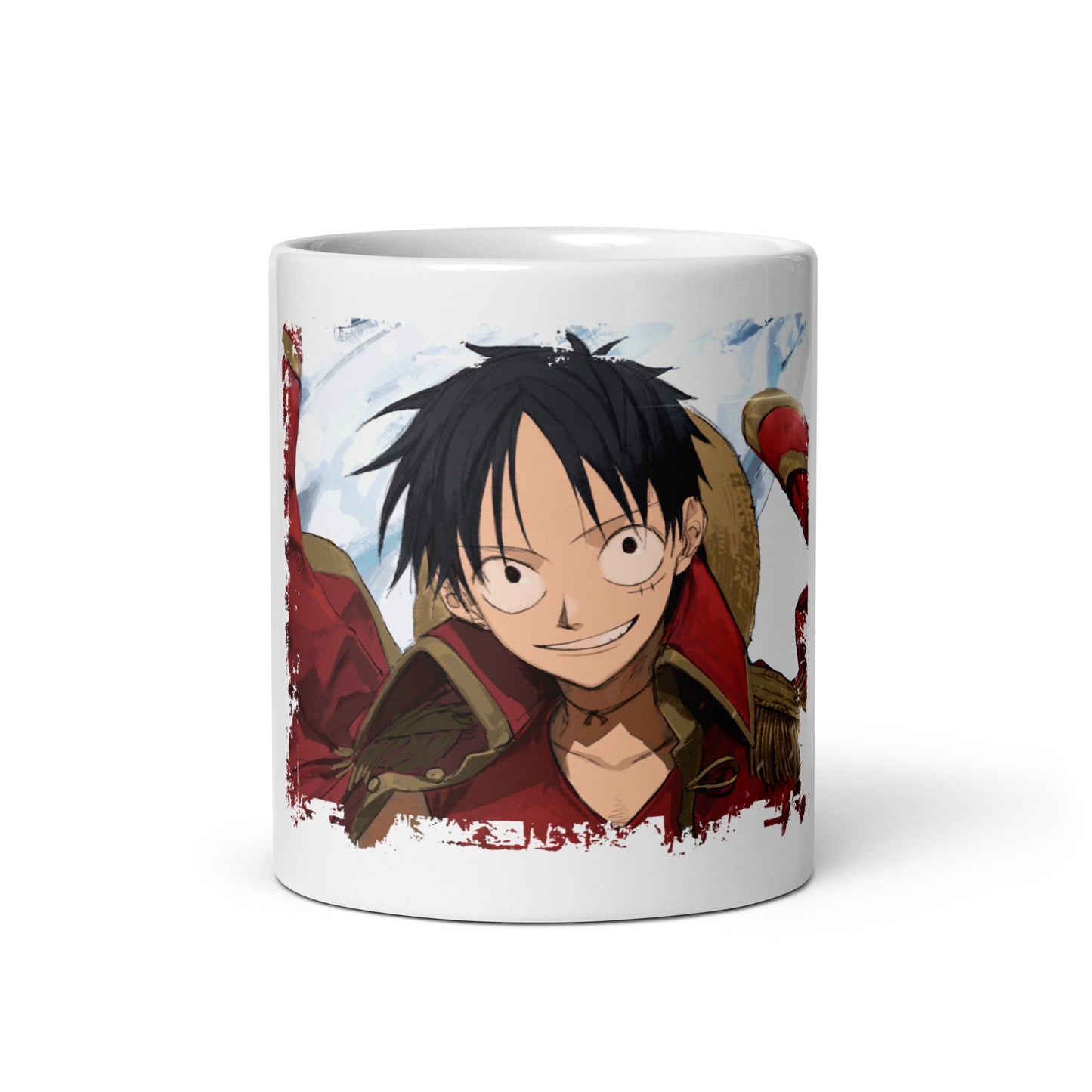 White Glossy Mug - Luffy 74