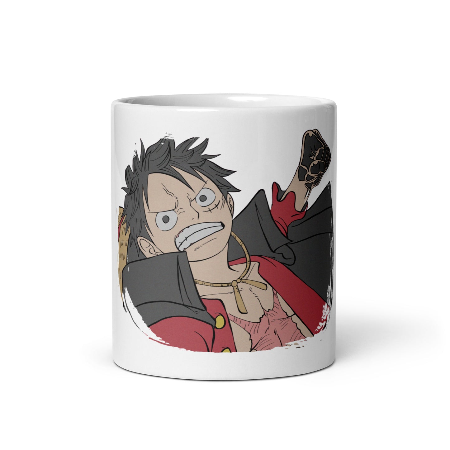 White Glossy Mug - Luffy 80