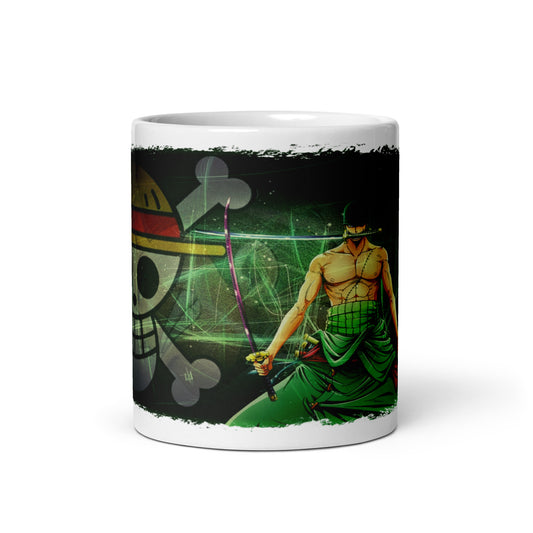 White Glossy Mug - Zoro 9