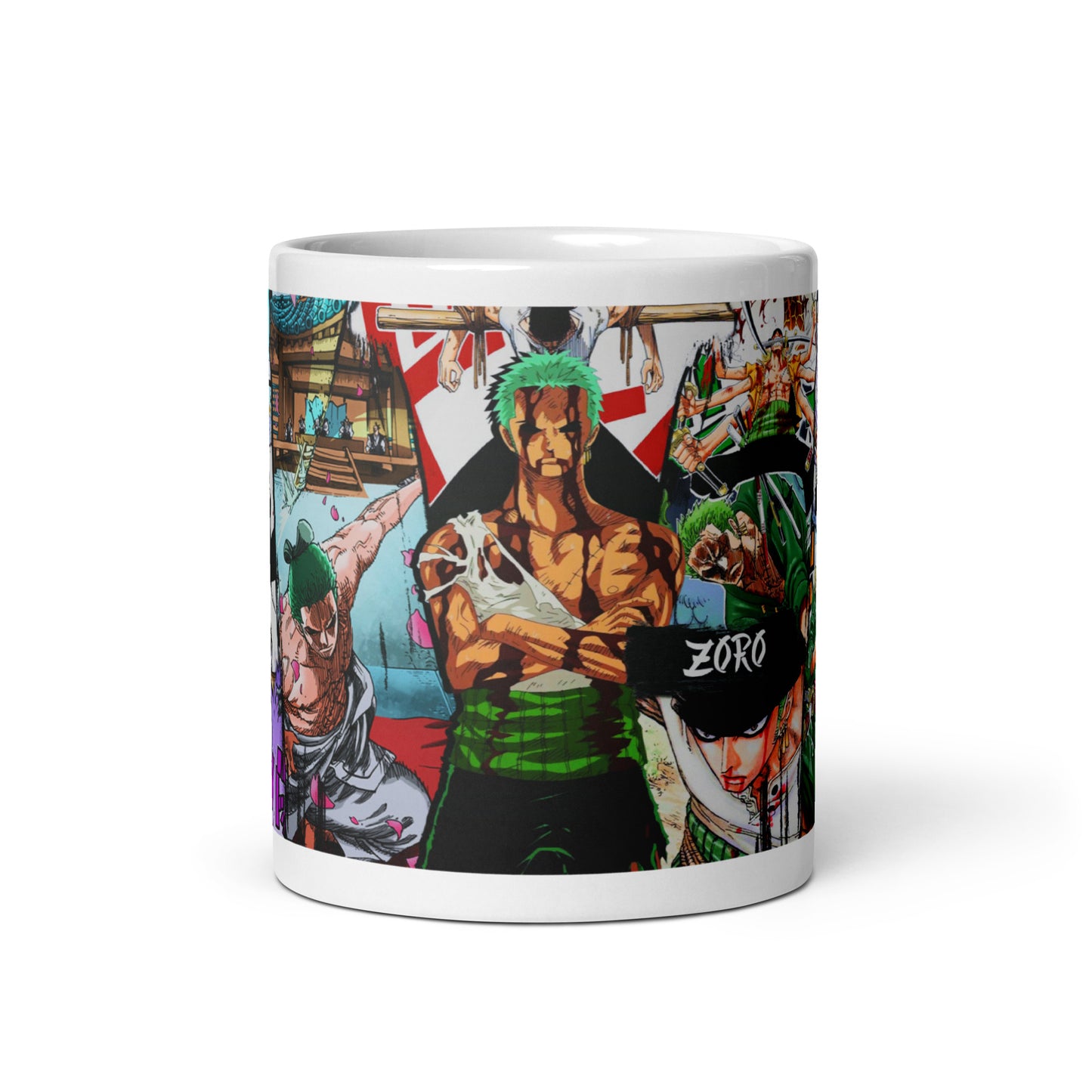 White Glossy Mug - Zoro 22 (a)