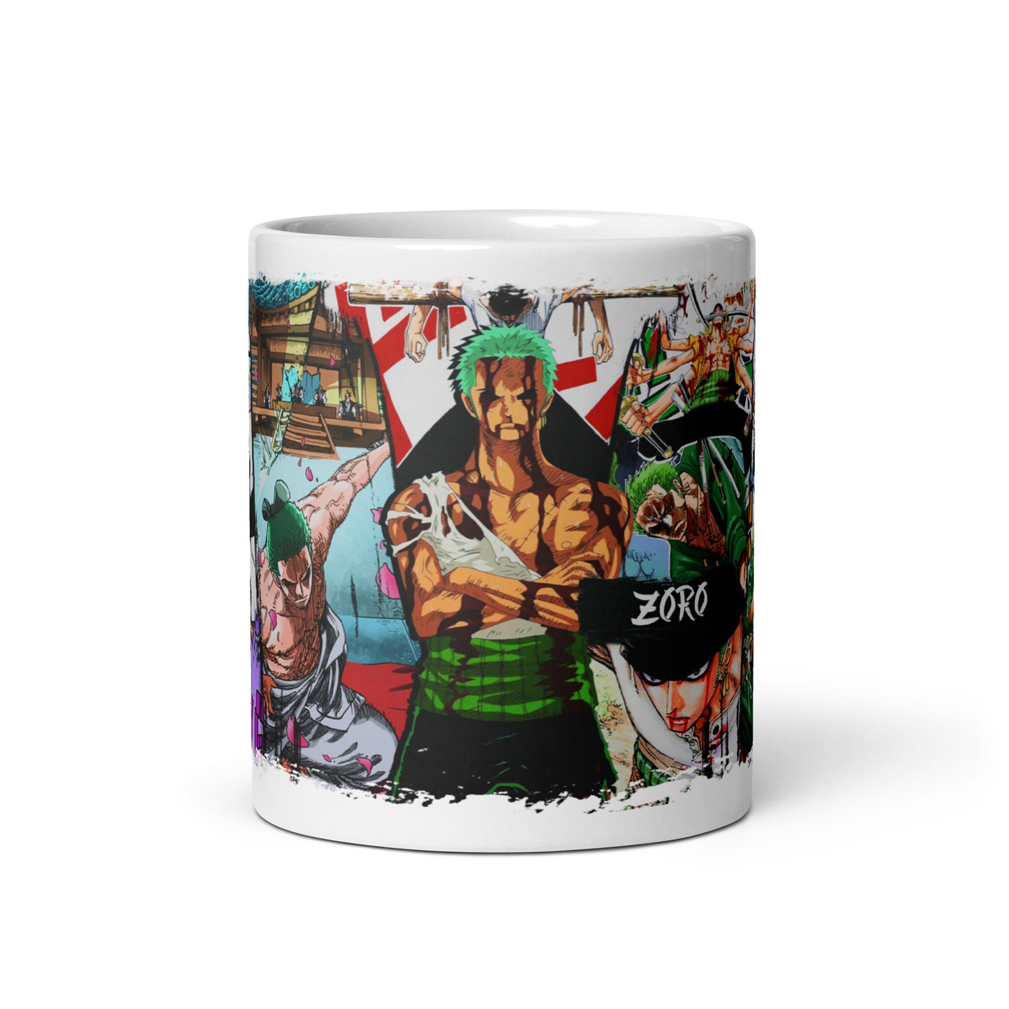 White Glossy Mug - Zoro 22 (b)