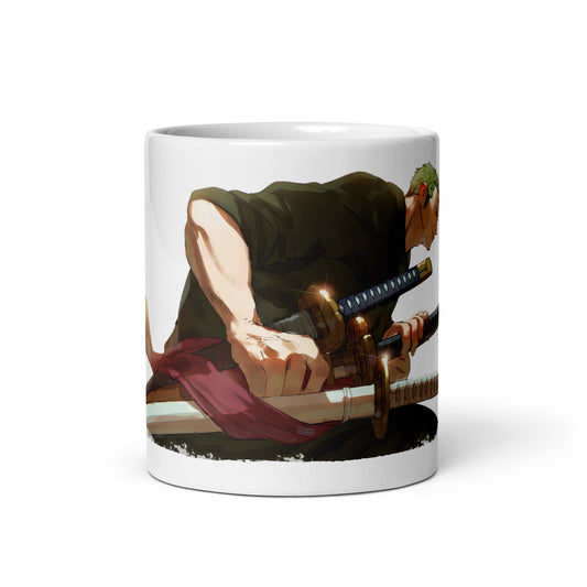 White Glossy Mug - Zoro 23