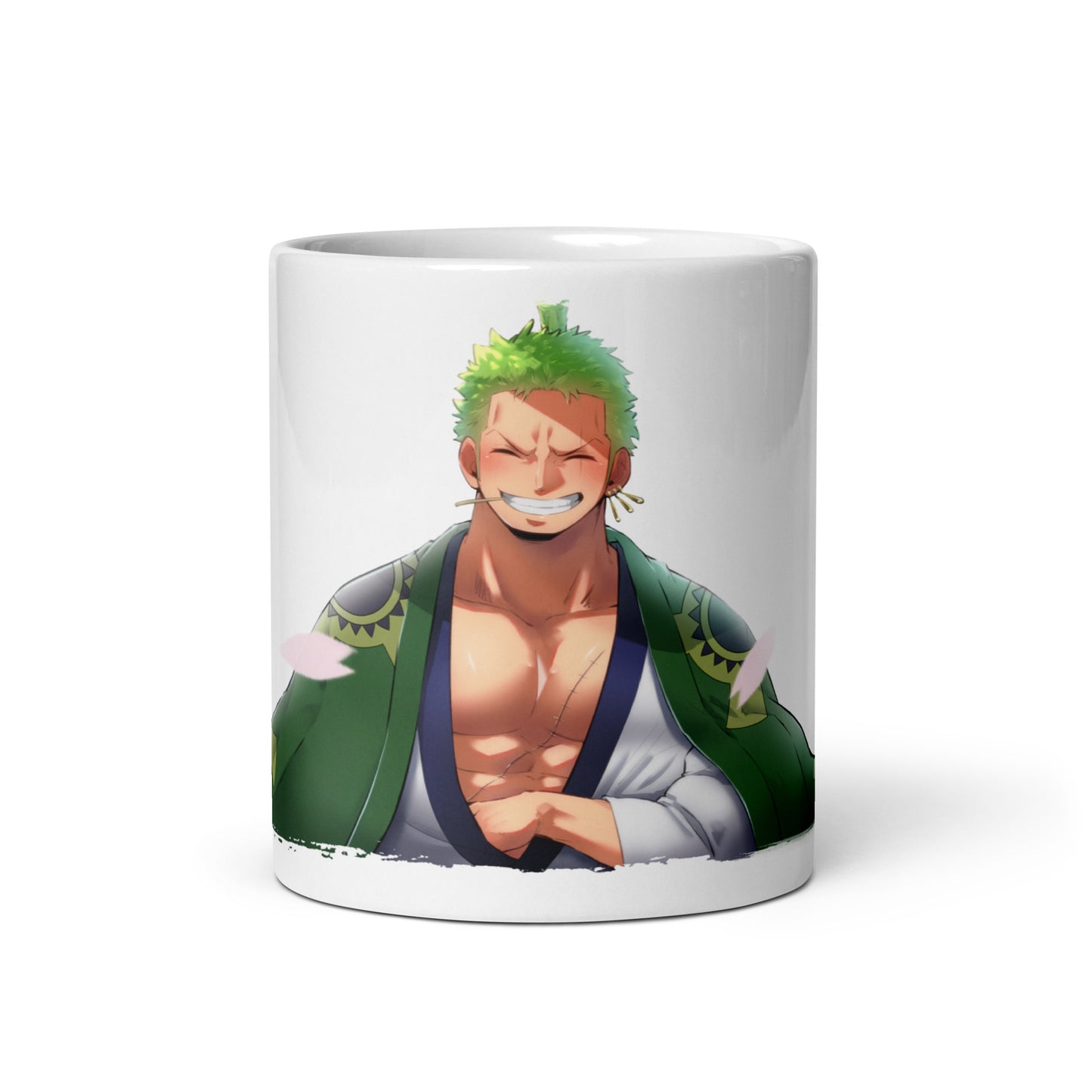 White Glossy Mug - Zoro 38