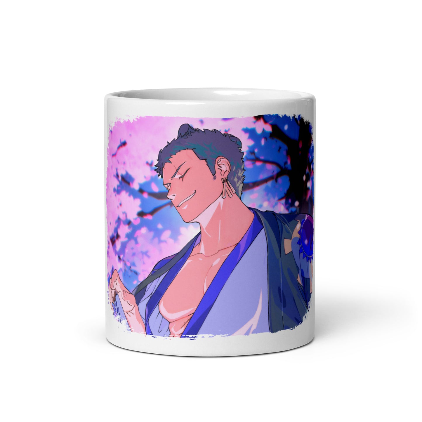 White Glossy Mug - Zoro 41