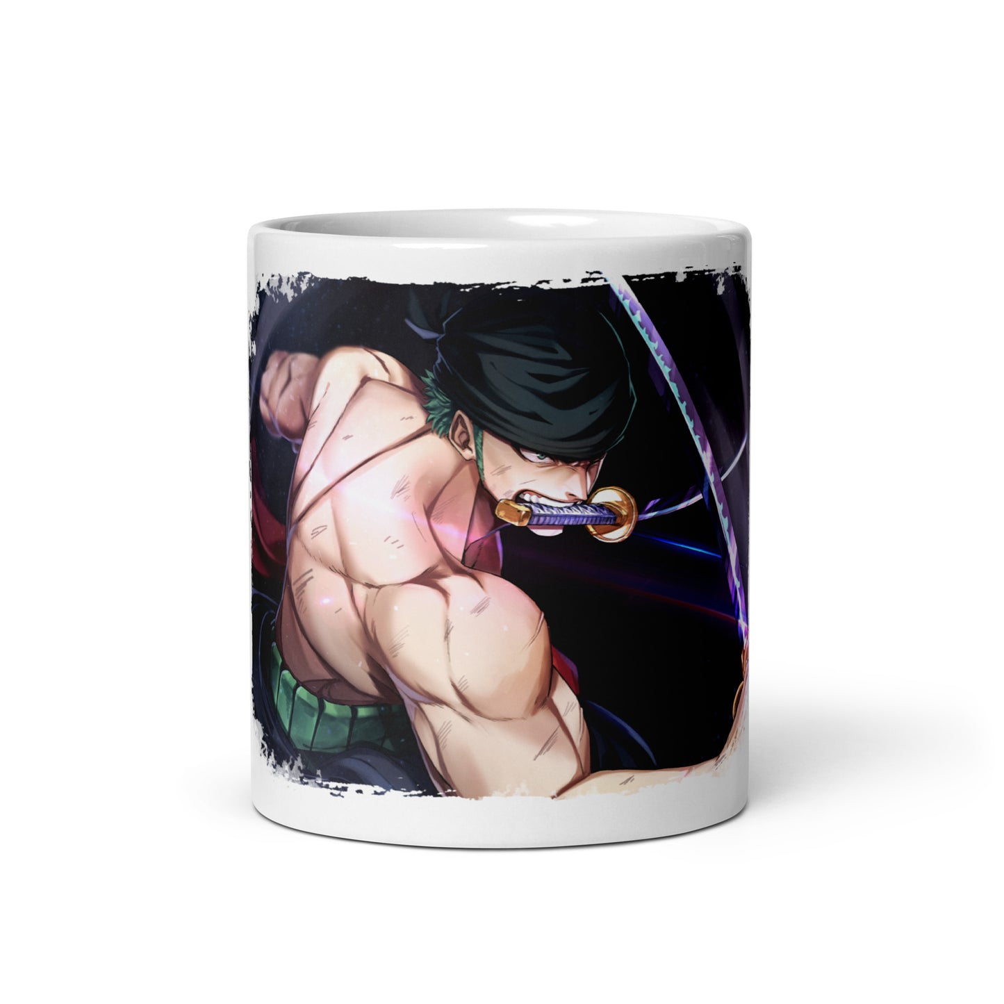 White Glossy Mug - Zoro 44