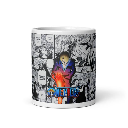 White Glossy Mug -Sanji 7