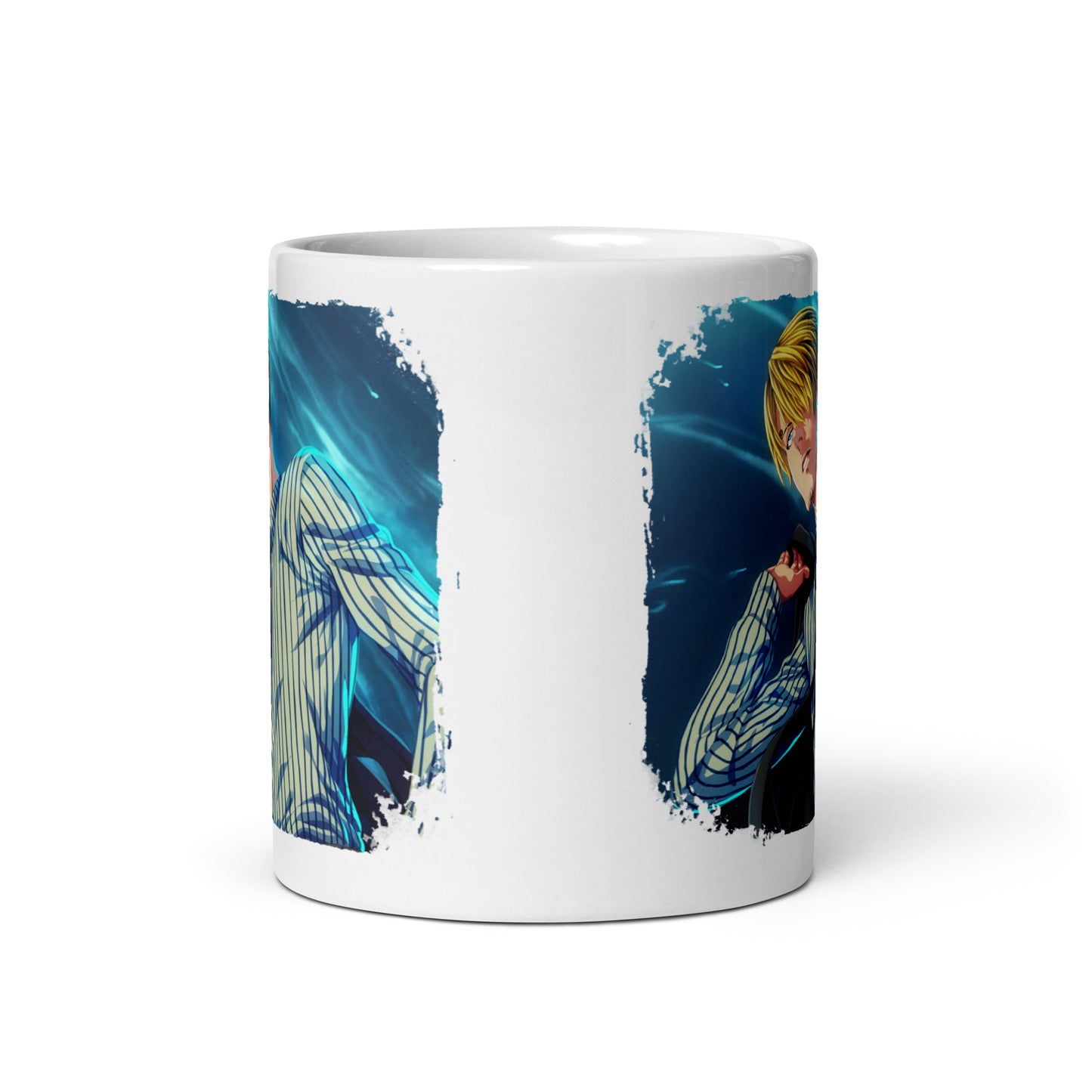 White Glossy Mug -Sanji 11