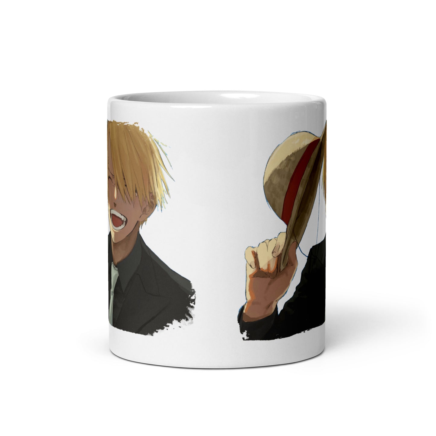 White Glossy Mug -Sanji 14