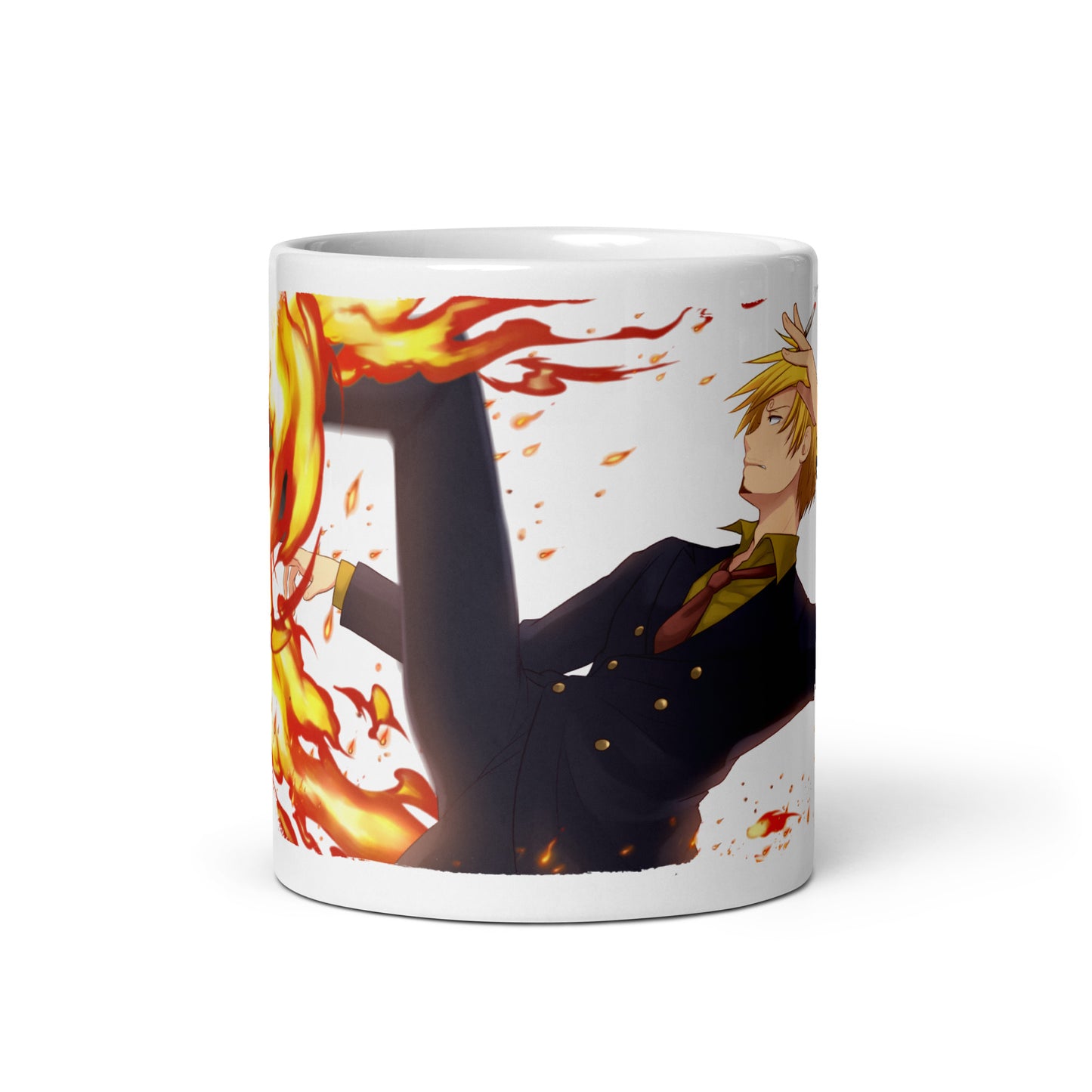 White Glossy Mug -Sanji 19