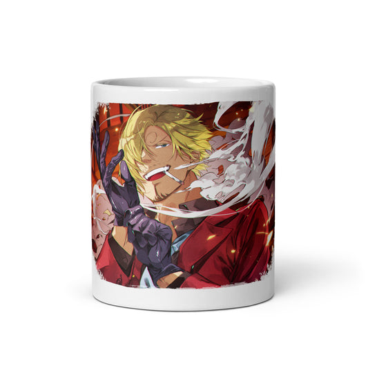 White Glossy Mug -Sanji 25