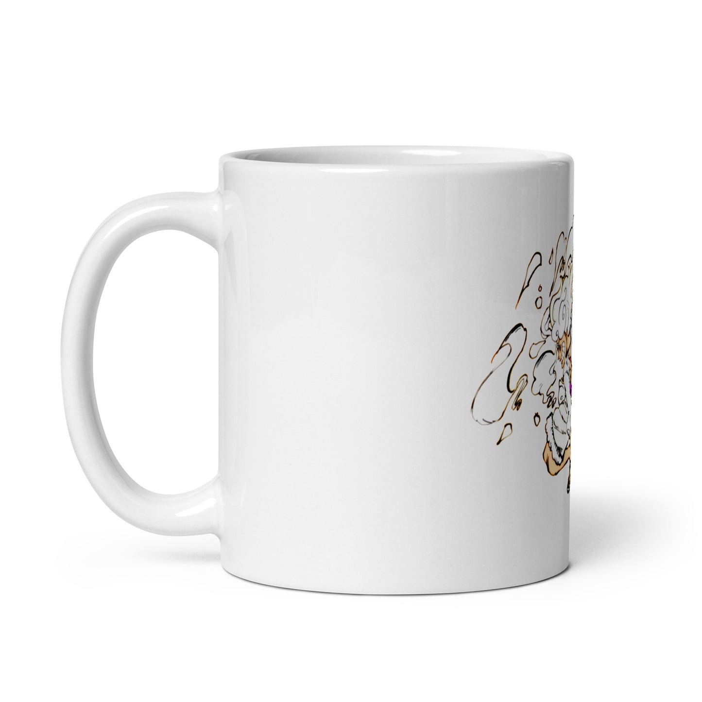 White Glossy Mug - Luffy 9