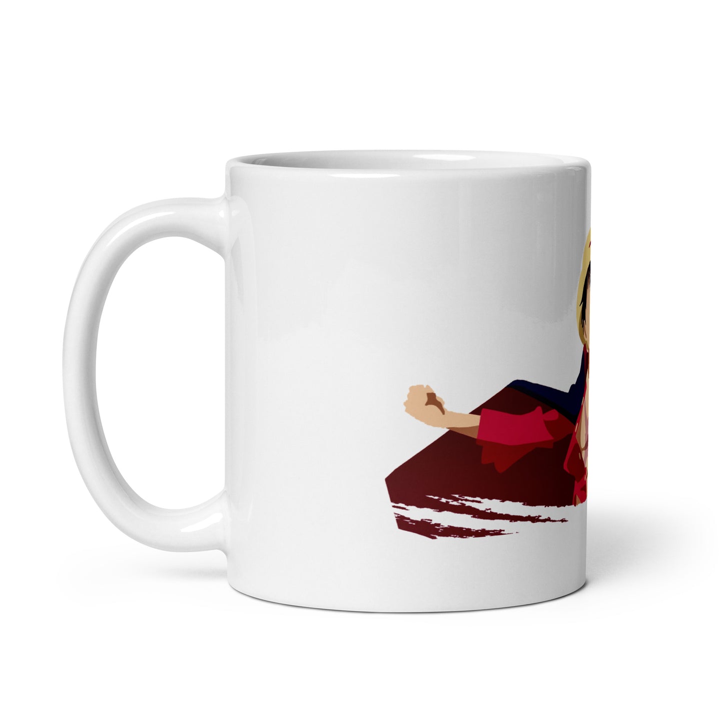 White Glossy Mug - Luffy 13