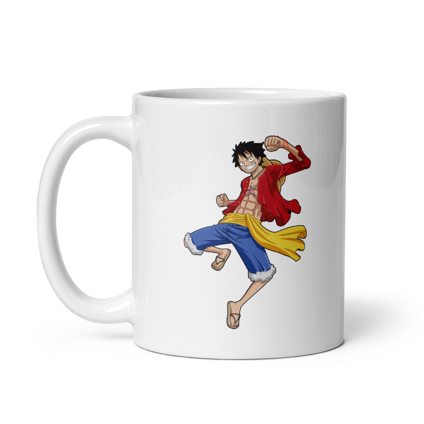 White Glossy Mug - Luffy 17