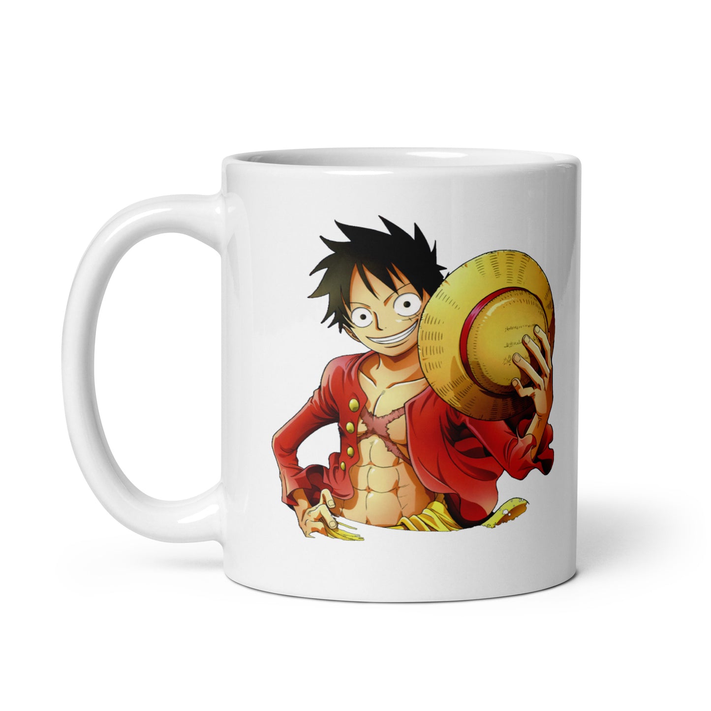 White Glossy Mug - Luffy 19