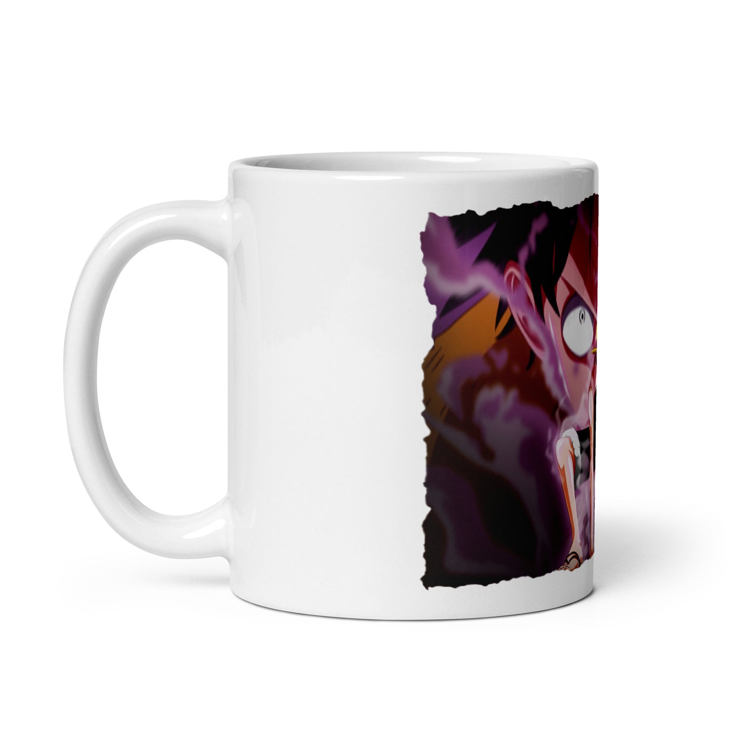 White Glossy Mug - Luffy 23