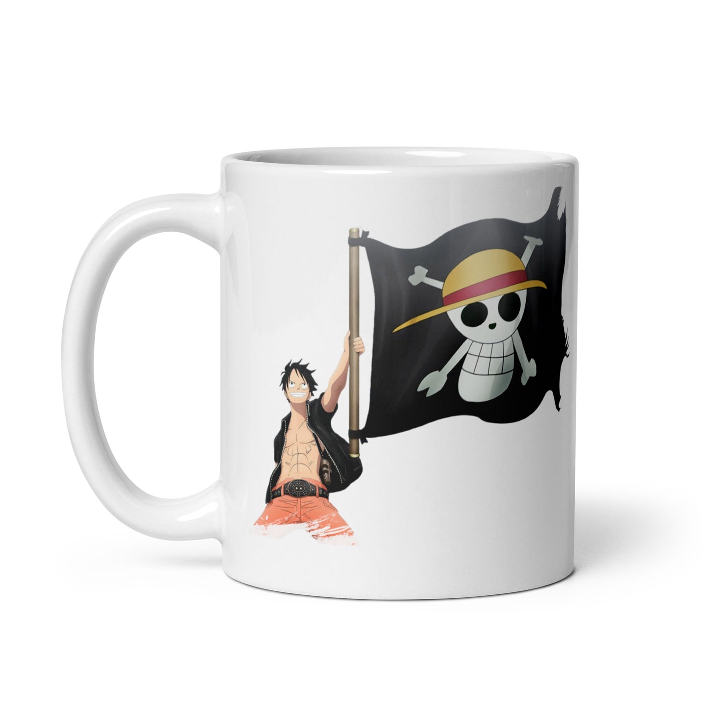 White Glossy Mug - Luffy 24