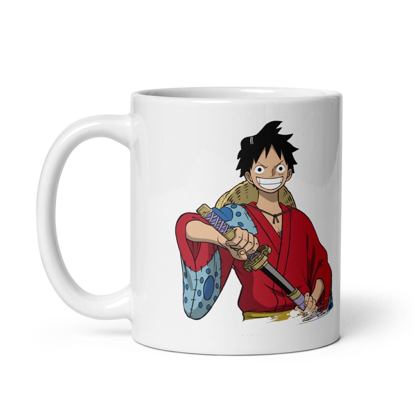 White Glossy Mug - Luffy 26