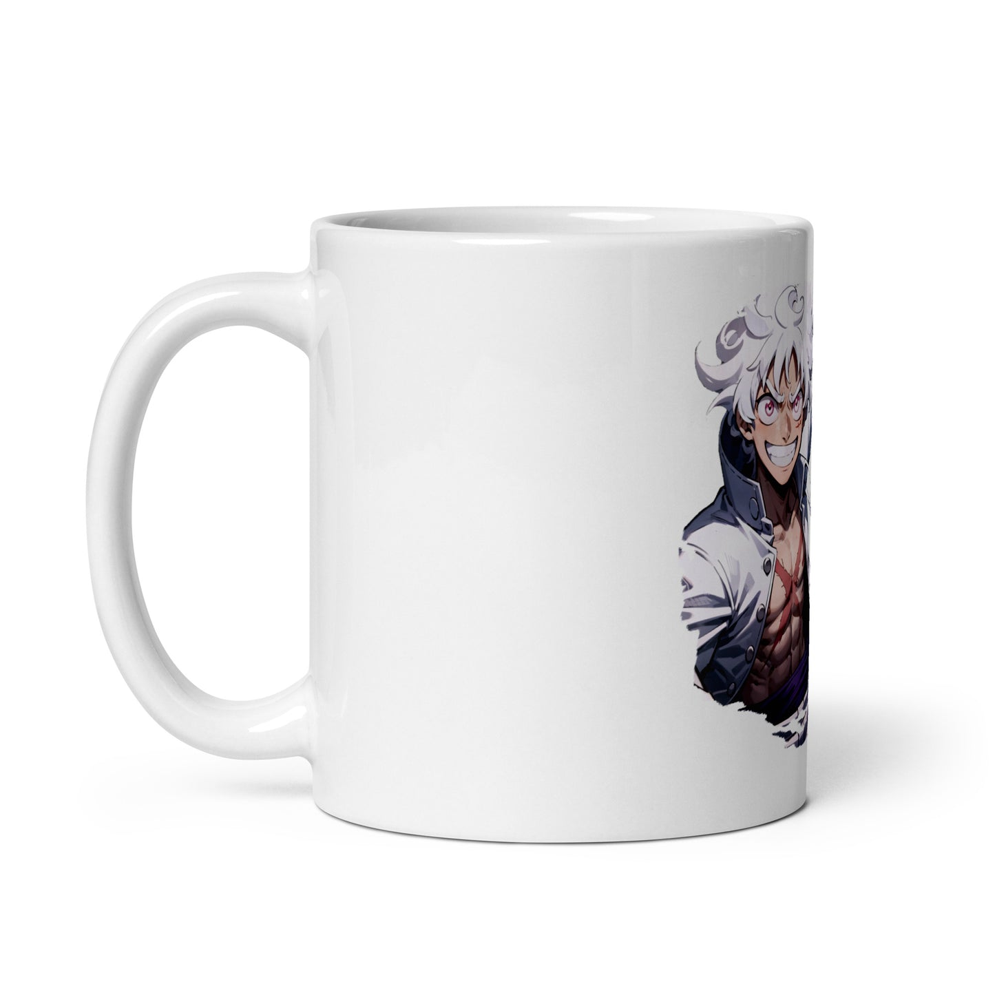 White Glossy Mug - Luffy 34