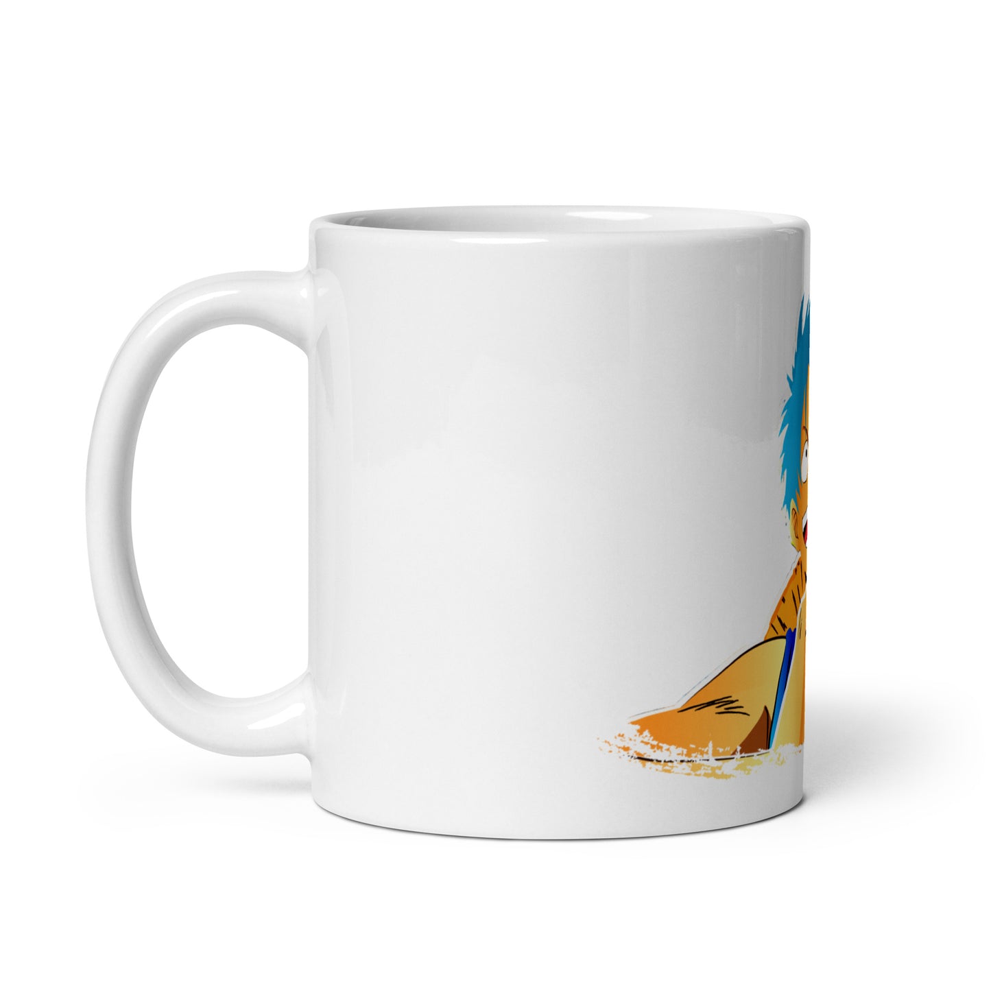 White Glossy Mug - Luffy 44