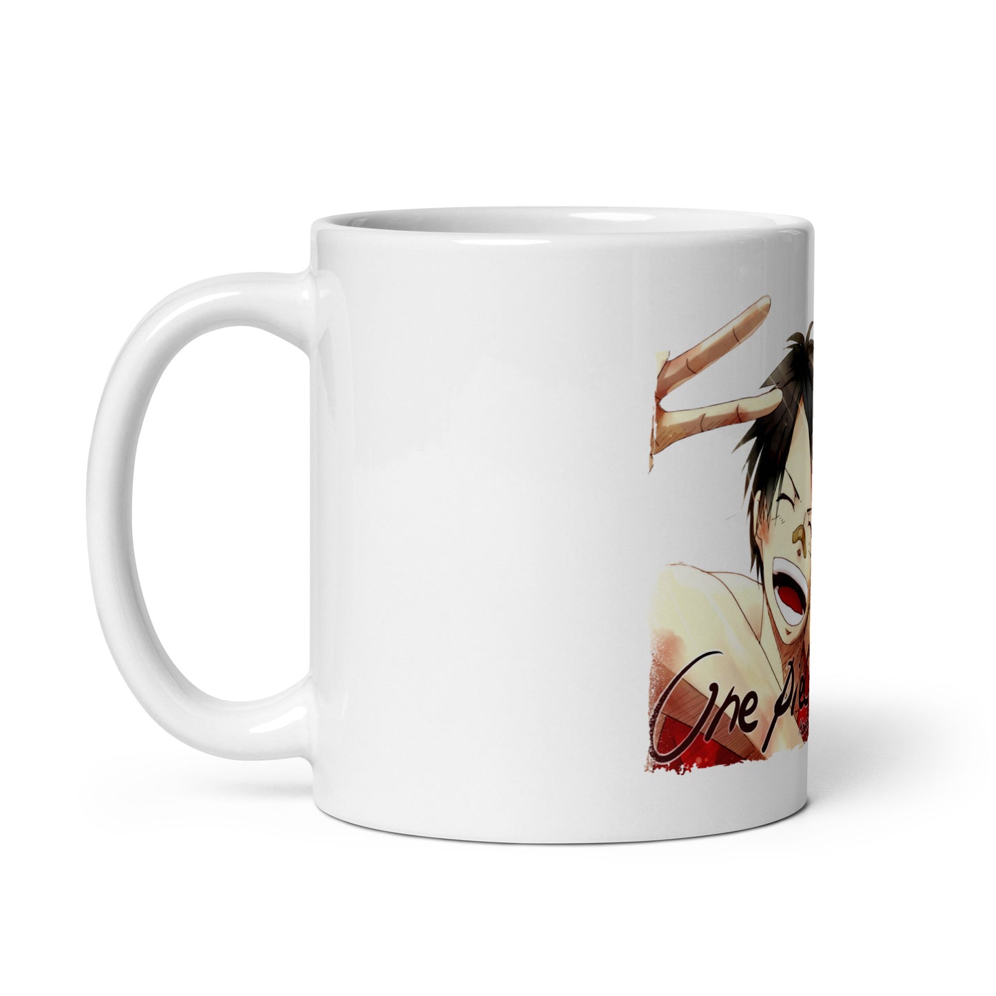 White Glossy Mug - Luffy 46