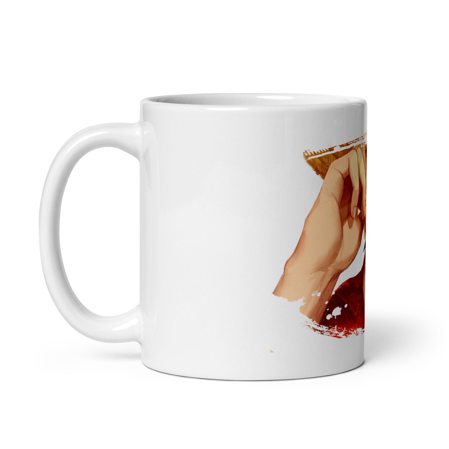 White Glossy Mug - Luffy 47