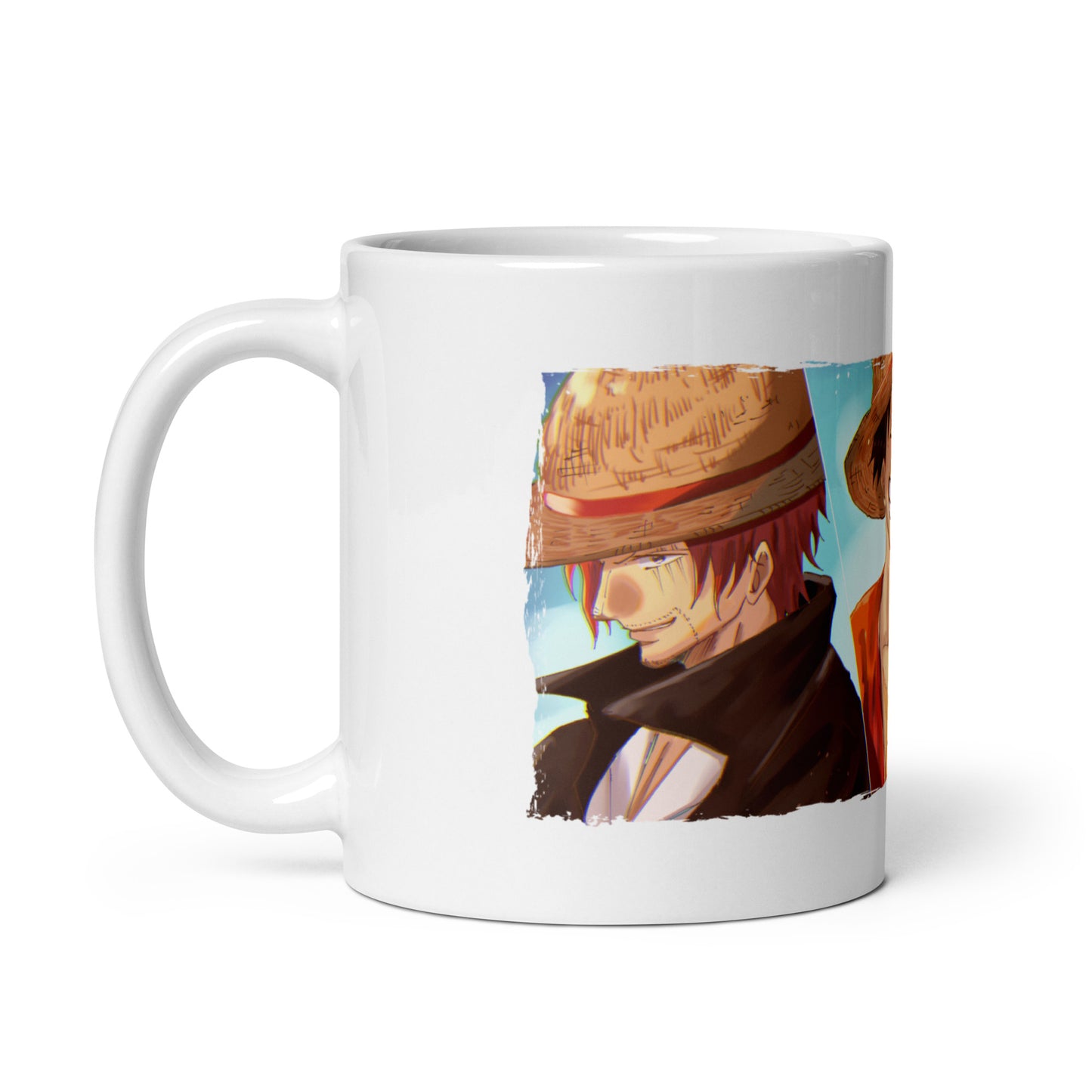 White Glossy Mug - Luffy 52